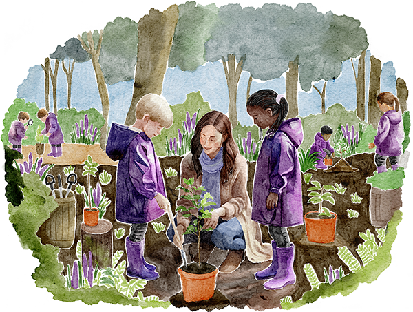 Forest School Illustration