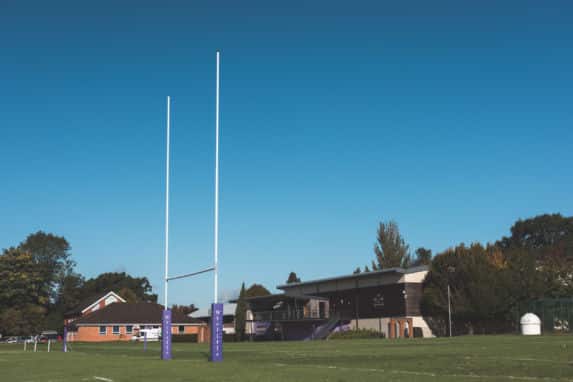 Senior school rugby field