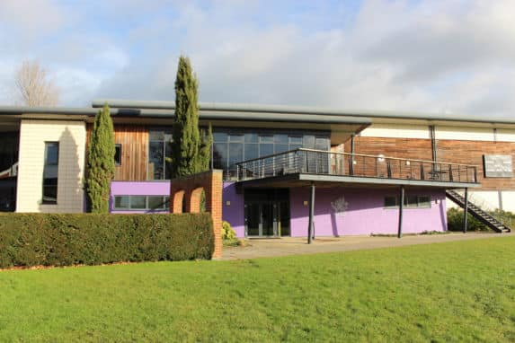 Contemporary senior school sports pavillion building